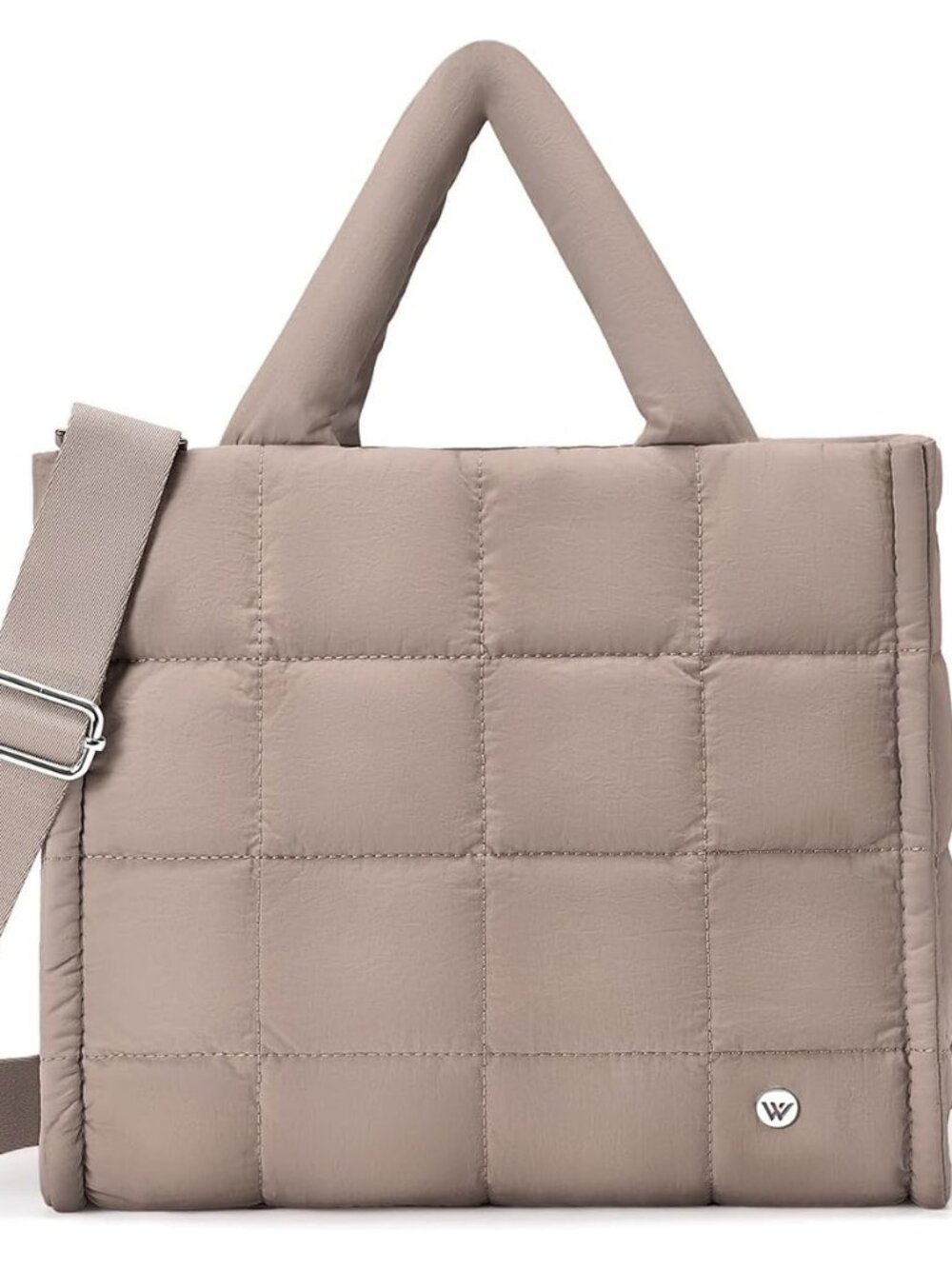 Puffer Crossbody Bags for Women Quilted Tote Bag Puffy Weekender Overnight Bag N